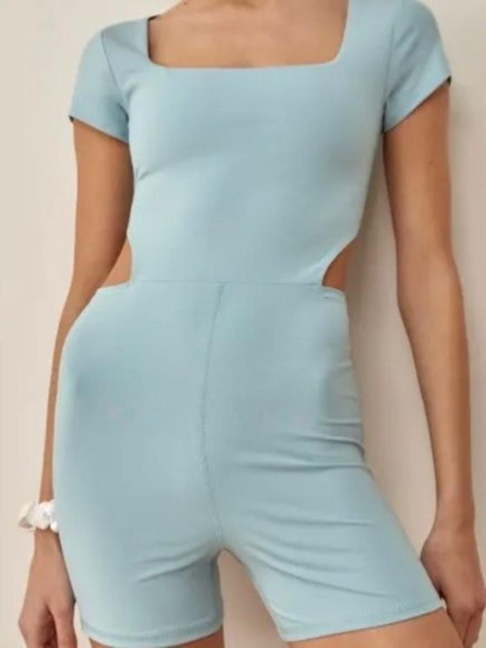 Light Blue athletic romper / playsuit / jumpsuit
